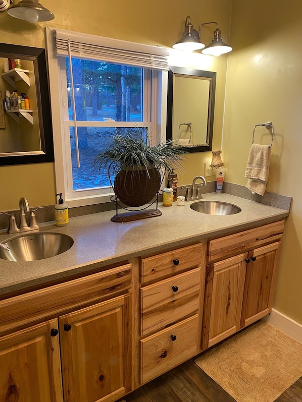 Bathroom double sink