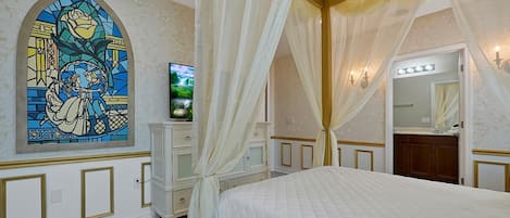 Beauty and the Beast Queen Bedroom with Ensuite Bathroom