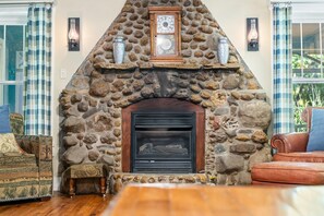Magical geode fireplace