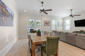 Dining table seats 8