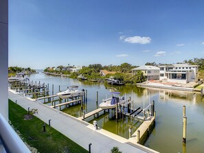 Water views from the balcony and great room 