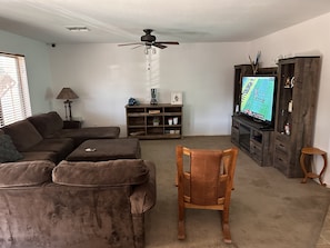 Living room with plenty of sitting