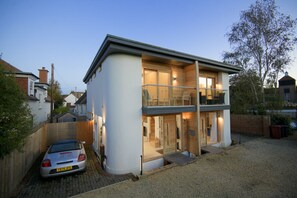 View of semi detached house on the left 