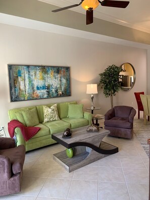 Updated decorating. Living Room