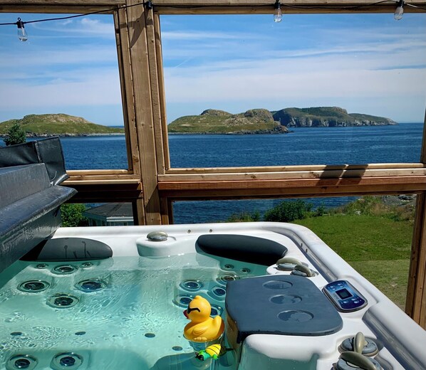 Ocean front property with hot tub spa open year round.