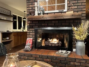 Fireplace in living room