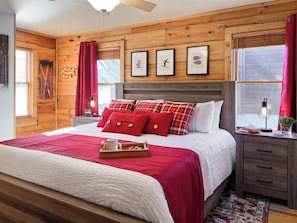 With cozy yet beautifully updated bedrooms.