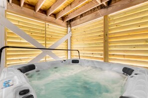 Soak in the tub and relax those muscles when the weather dips down.