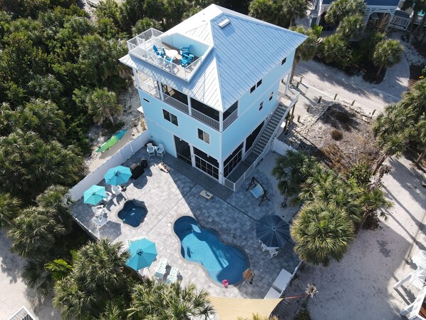 Arial view of the Property