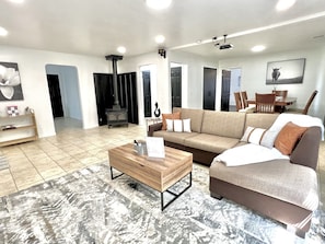 Open Living and Dining Area