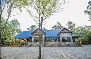 View of cabin from front of property