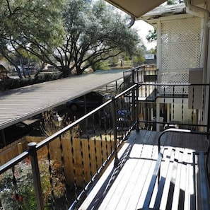 Master balcony - facing river & complex pool