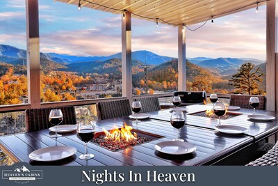 Incredible dining experience on main level deck.