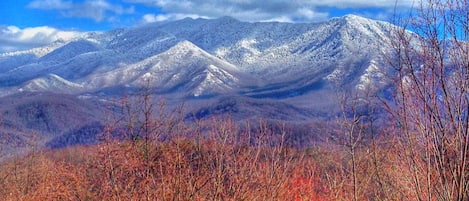 Beautiful view of the Smoky Mountains right from the deck!