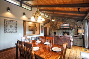 Main level dining and living room