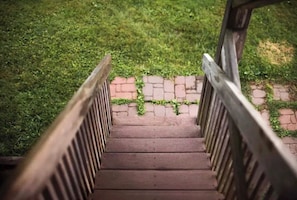 Stairs to deck for amazing views