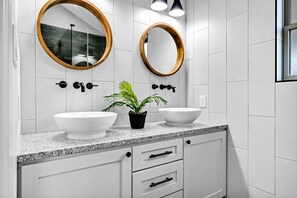Ensuite bathroom with dual sink