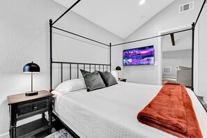 Primary bedroom has 55" Smart TV