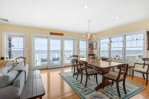 Dining area with beautiful ocean views