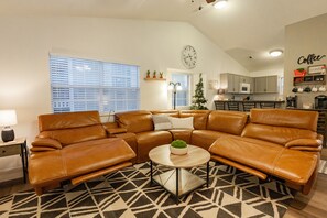 Leather Recliner Sofa