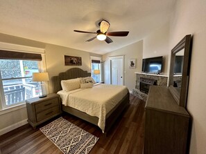 King master bedroom w/ gas fire place