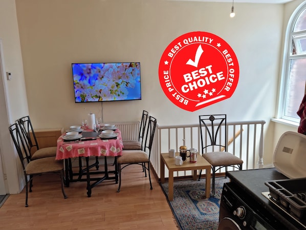 Cozy living made easy with the perfect living room/kitchen setup!