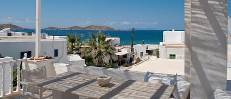 Vue de la mer depuis la terrasse