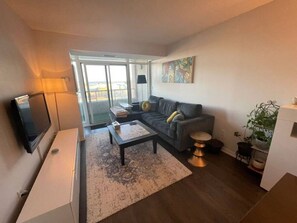 Living room featuring Smart TV