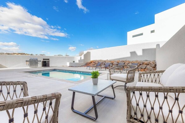 Patio Lounge chairs by the pool