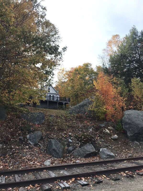 Walk the train tracks that are no longer in use. 