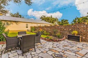 Backyard Private Patio. Great for photo ops