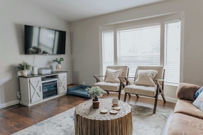 There is tons of natural lighting throughout the house. 