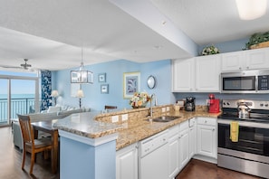 Large Kitchen Area with Full Sized Appliances