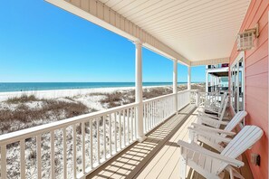 Large beach side porch