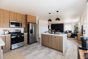 Cook like a pro in our fully stocked kitchen