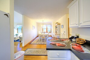 Kitchen with dining room- 48 Hammond Road East Sandwich