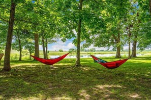 Hammocking in the front yard provide a relaxing nap in the shade or even an overnight adventure.