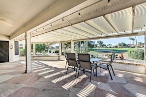 Large Covered Patio | Golf Course Views