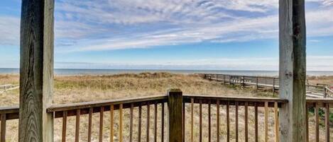 OCEAN FRONT with private beach access view here is from bedroom 2 balcony 