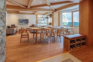 Spacious open plan living area