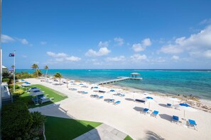 Beachfront views off the balcony. 