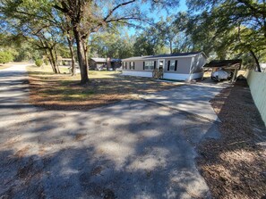 Plenty of parking area in our driveway or in our front yard.