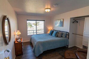 Bedroom #2 with California king size bed with your ocean view awaiting