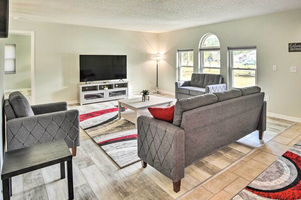 Palm Coast Vacation Rental | 3BR | 2BA | 1 Step Required | 2,148 Sq Ft