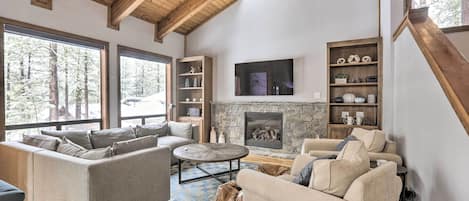 Truckee Vacation Rental | 4BR | 3BA | 1,832 Sq Ft | Stairs Required for Access