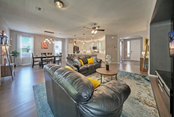 Open floorpan.