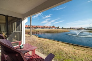 Amazing views overlooking the pond