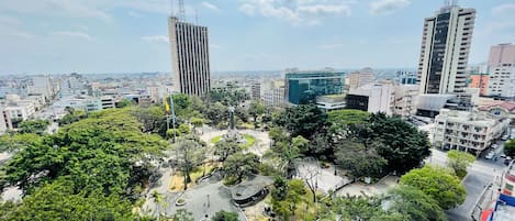 View from living/dining room to Parque Centenario- 14th floor