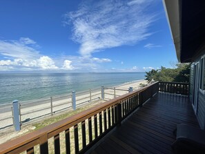 Beach view from balcony 