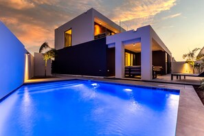 Front of property – evening/night